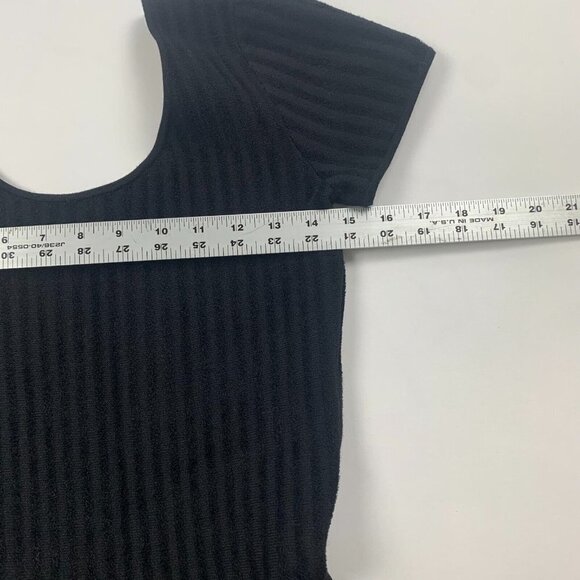 Theory Womens Shirt Dress Black S Codris B Velveen Short Sleeve Round Neck - Picture 8 of 9